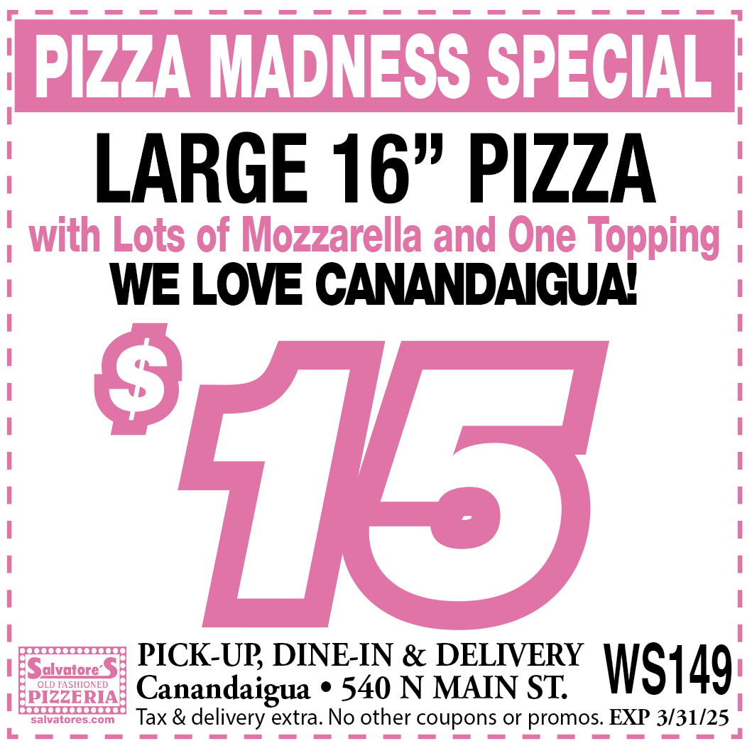 Canandaigua Coupons | Salvatore's Pizzeria